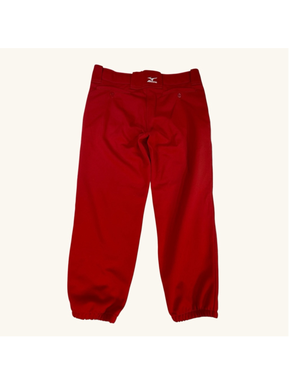 Mizuno Women’s Red Softball Baseball Pants Size Medium Elastic Hem Athletic Spor